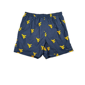 Columbia PFG West Virginia Mountaineers Mens Size Medium Swim Trunks Lined Short